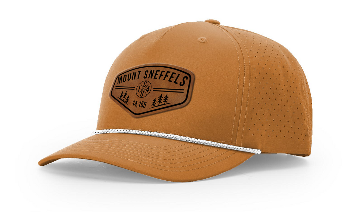 Mount Sneffels Summit Series Leather Patch Hat