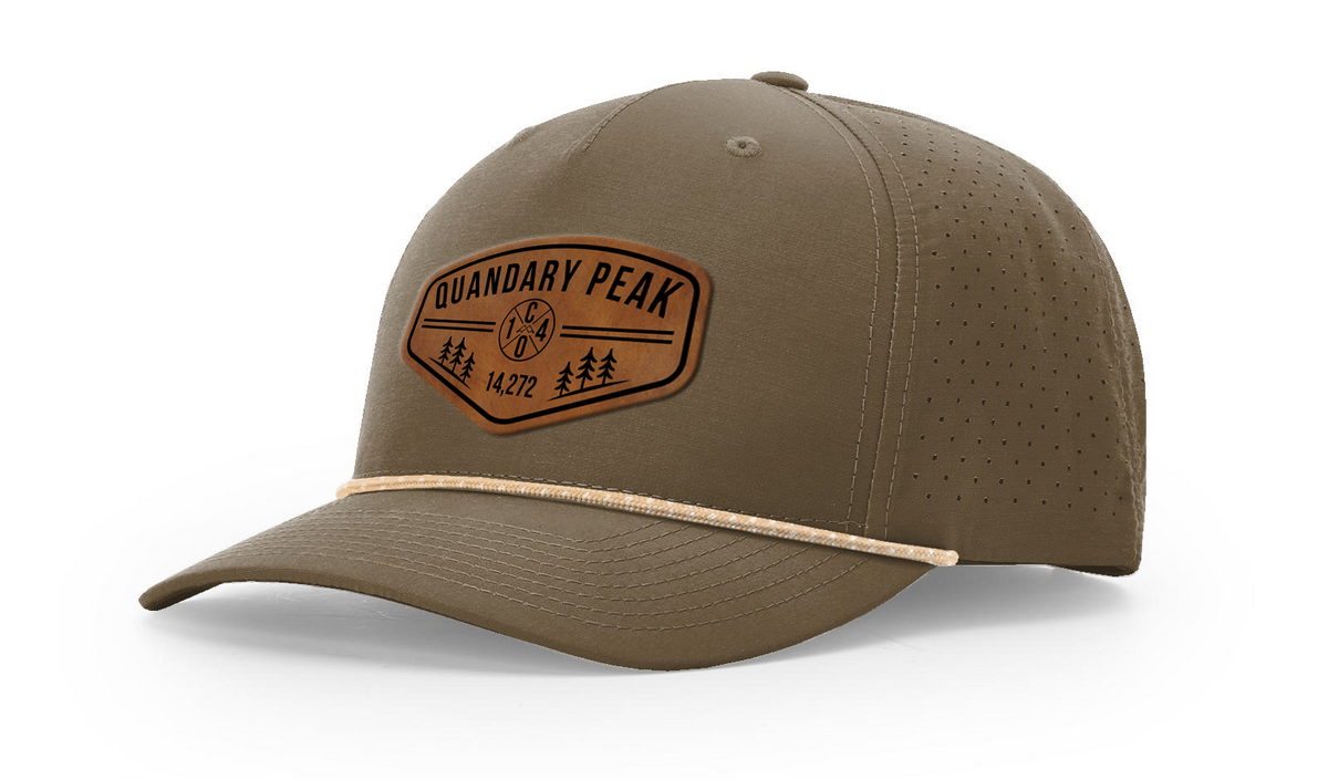 Quandary Peak Summit Series Leather Patch Hat