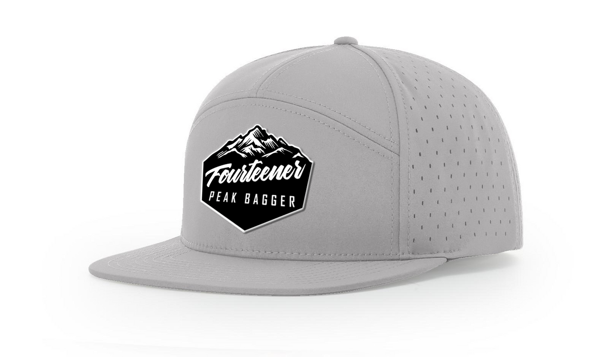 Fourteener "Peak Bagger" Black Patch Hat - Colorado 14er Hiking Cap