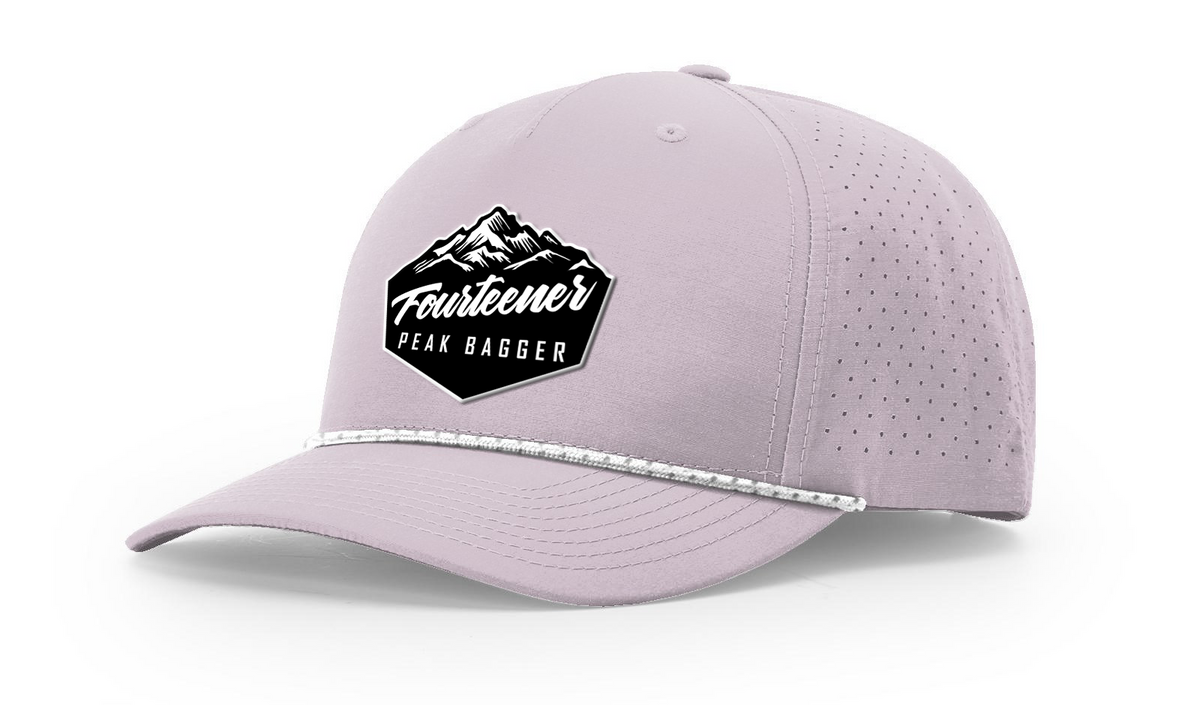 Fourteener "Peak Bagger" Black Patch Hat - Colorado 14er Hiking Cap