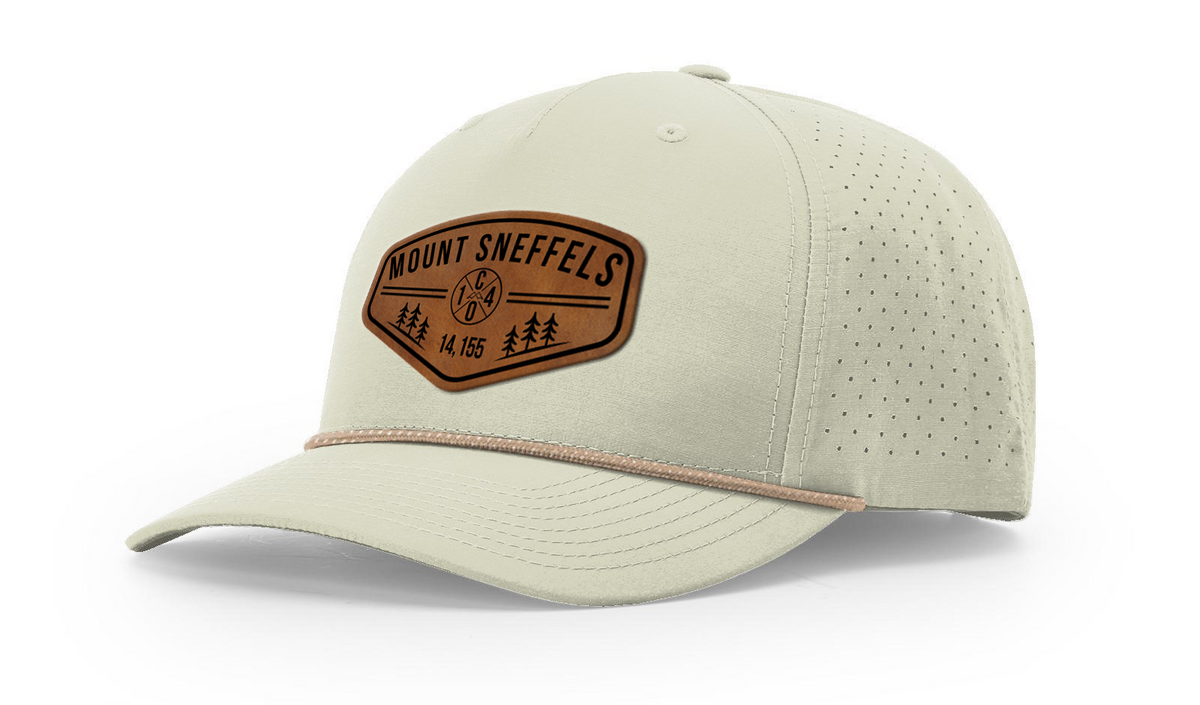 Mount Sneffels Summit Series Leather Patch Hat