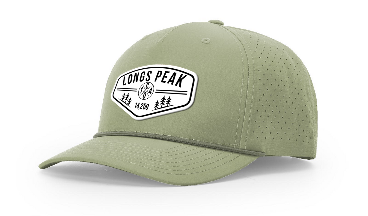 Longs Peak Summit Series White Patch Hat