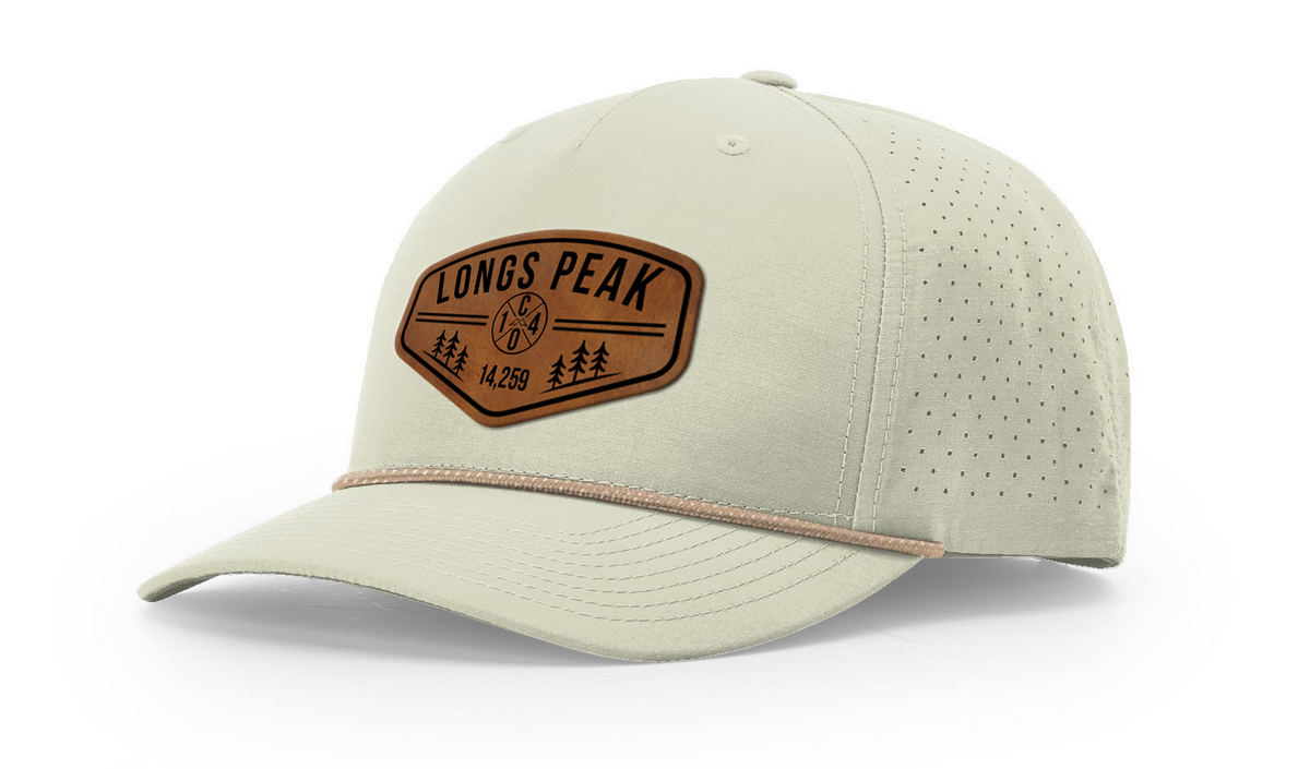 Longs Peak Summit Series Leather Patch Hat