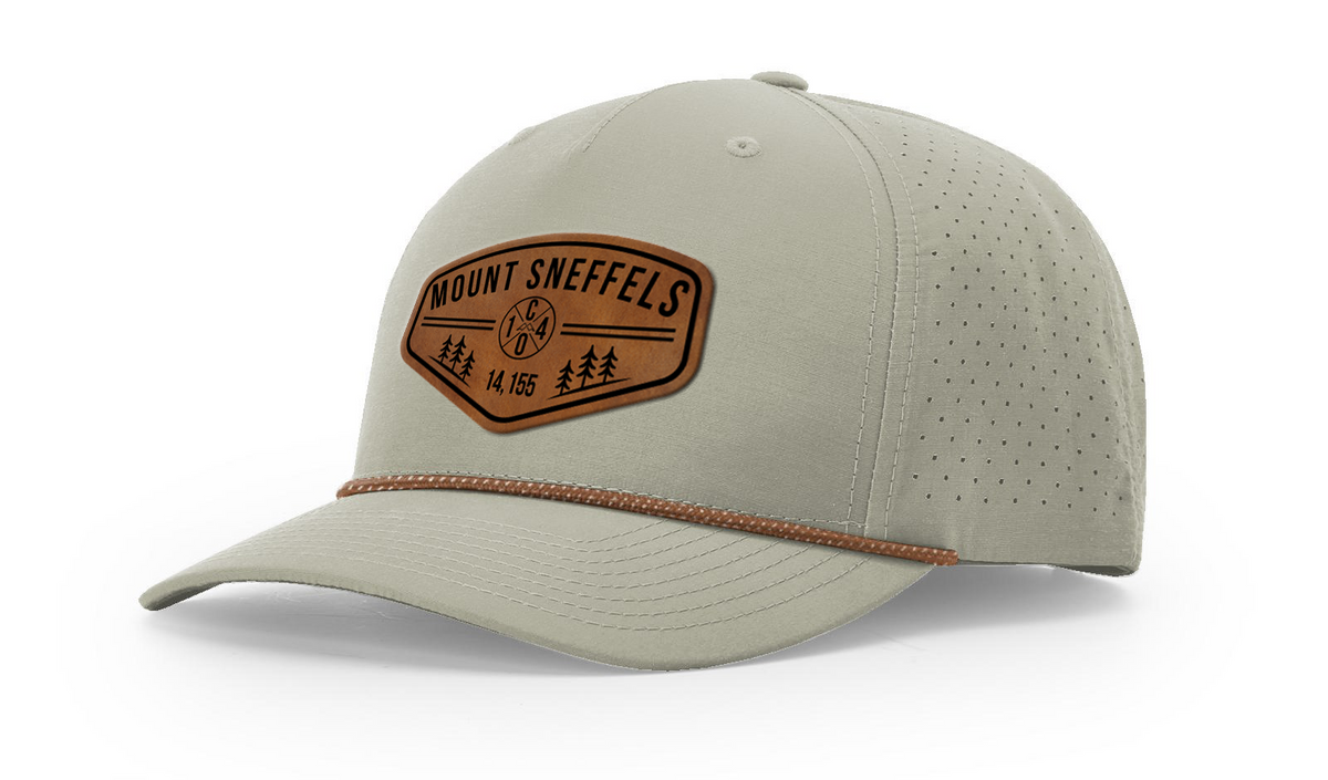 Mount Sneffels Summit Series Leather Patch Hat