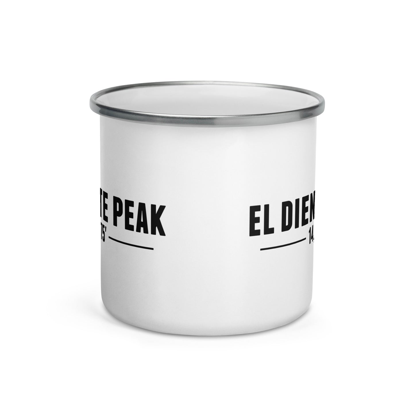 El Diente Peak Base Camp Enamel Mug