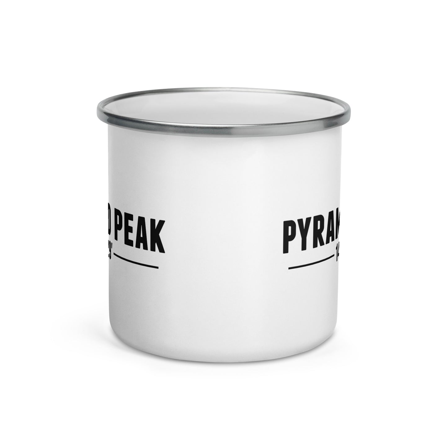 Pyramid Peak Base Camp Enamel Mug