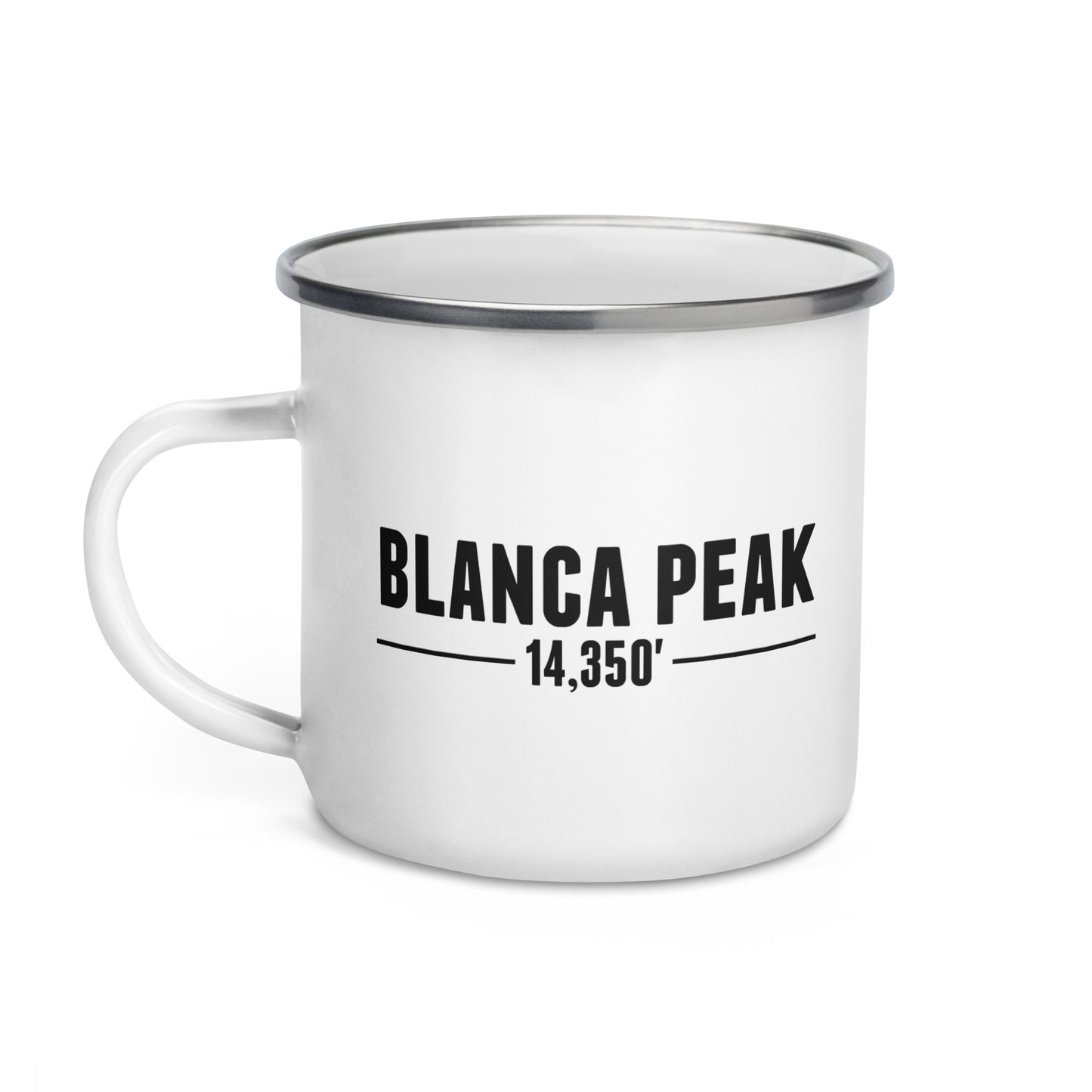 Blanca Peak Base Camp Enamel Mug