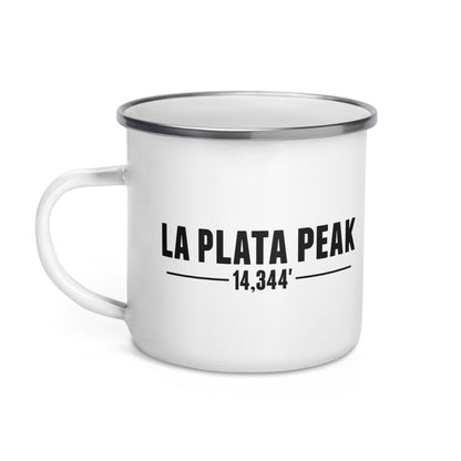 La Plata Peak Base Camp Enamel Mug