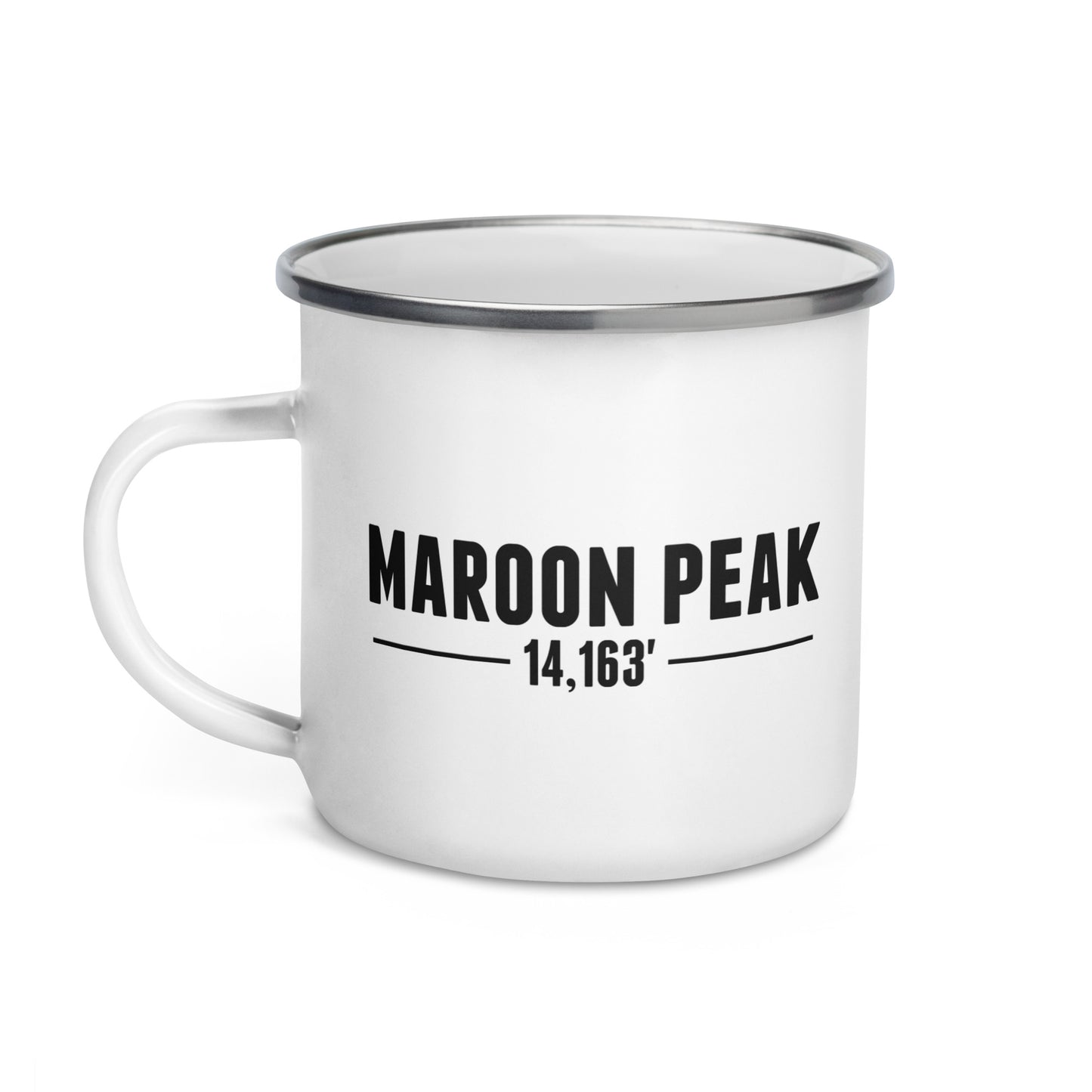 Maroon Peak Base Camp Enamel Mug