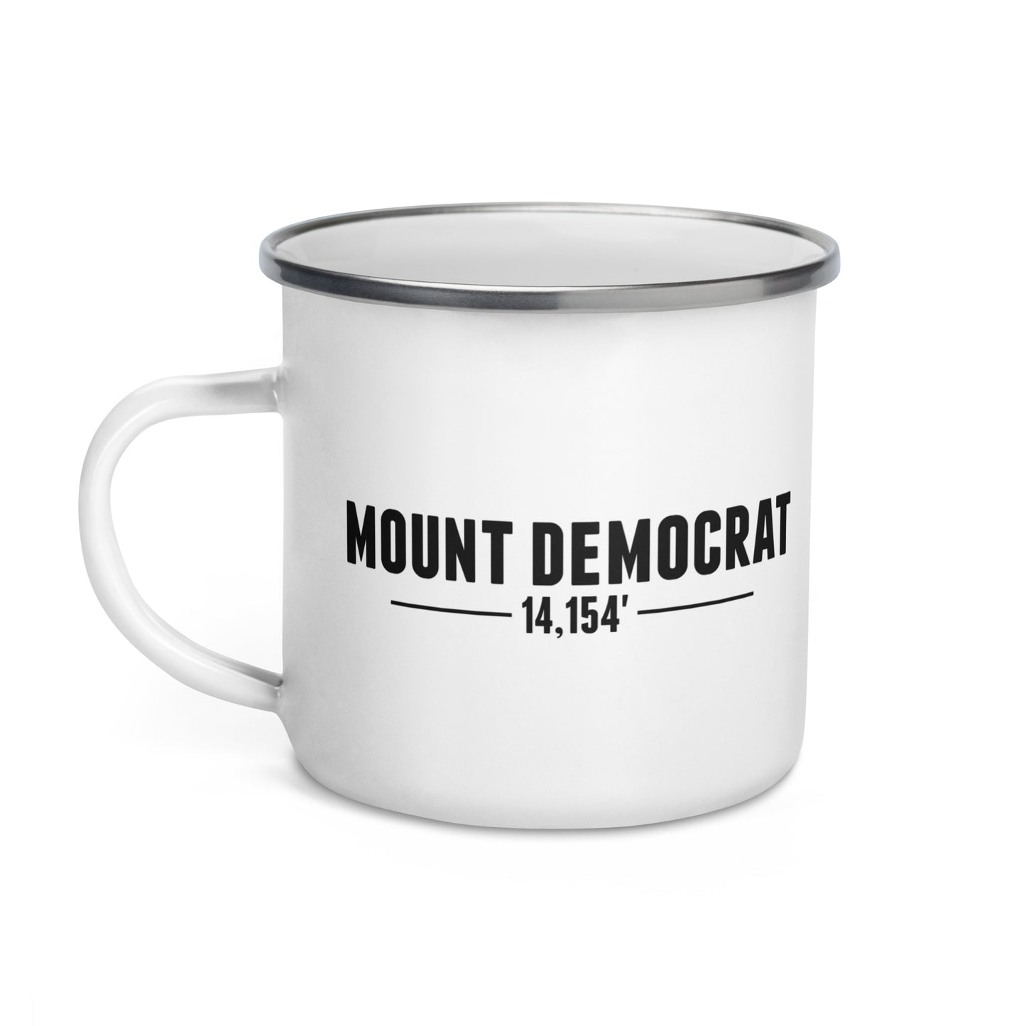 Mount Democrat Base Camp Enamel Mug