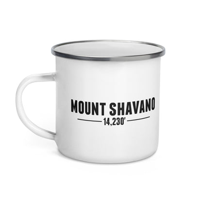 Mount Shavano Base Camp Enamel Mug