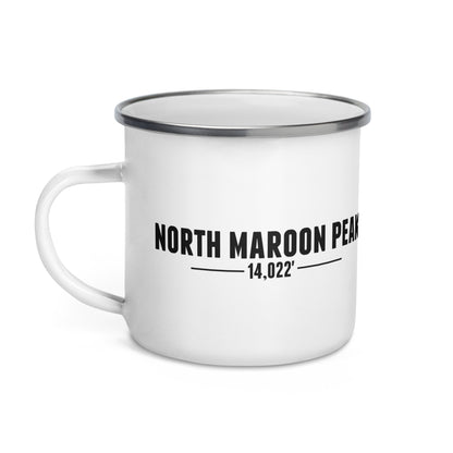 North Maroon Peak Base Camp Enamel Mug