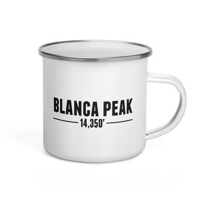 Blanca Peak Base Camp Enamel Mug