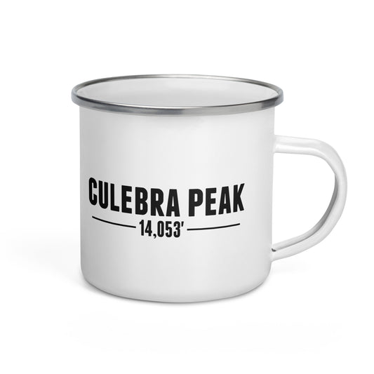 Culebra Peak Base Camp Enamel Mug