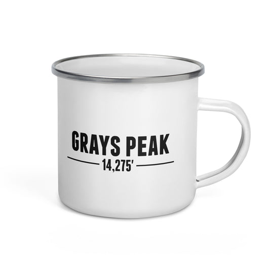 Grays Peak Base Camp Enamel Mug