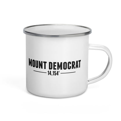 Mount Democrat Base Camp Enamel Mug