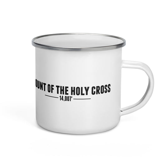 Mount Of The Holy Cross Base Camp Enamel Mug