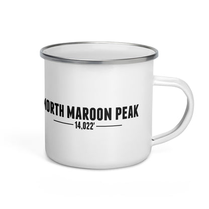 North Maroon Peak Base Camp Enamel Mug