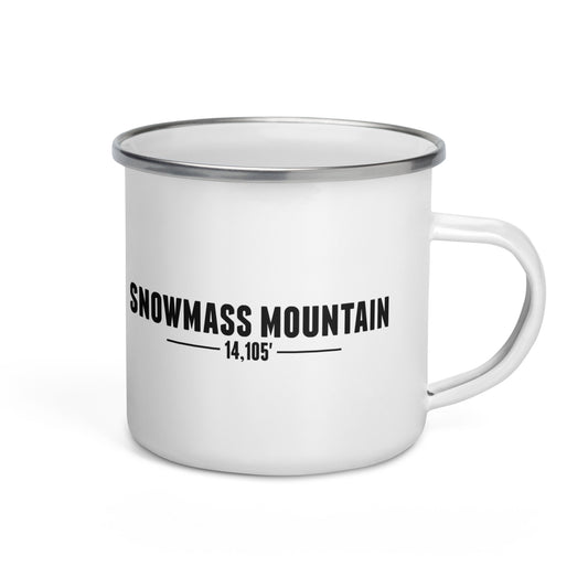 Snowmass Mountain Base Camp Enamel Mug